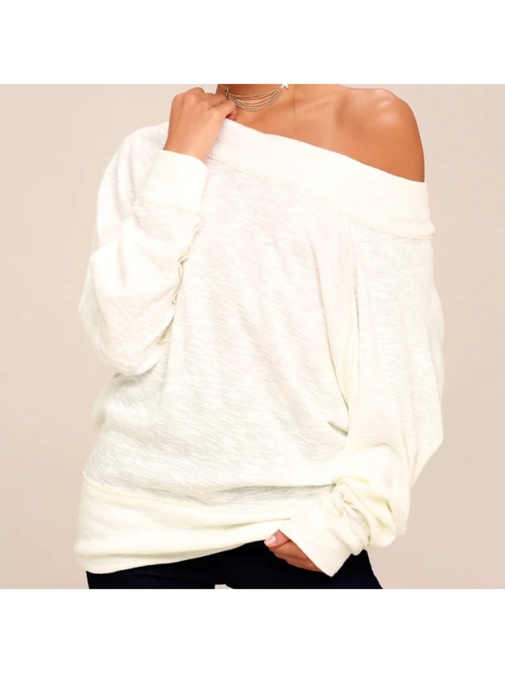 We the Free Lightweight Long-Sleeve Sweater Free People medium palisades crowl